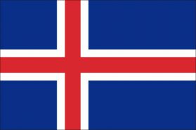 世界の国旗　ヨーロッパ諸国　アイスランド　/　ICELAND　/　ISL