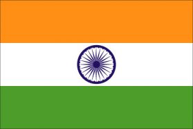 世界の国旗　アジア諸国　インド　/　INDIA　/　IND