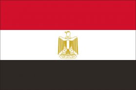 世界の国旗　アフリカ諸国　エジプト　/　EGYPT　/　EGY