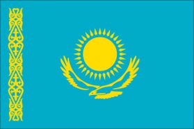 世界の国旗　ヨーロッパ諸国　カザフスタン　/　KAZAKHSTAN　/　KAZ