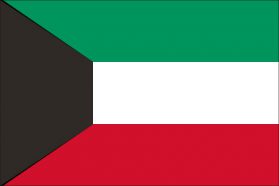 世界の国旗　中東諸国　クウェート　/　KUWAIT　/　KWT