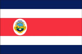 世界の国旗　北米・中南米諸国　コスタリカ　/　COSTA RICA　/　CRI