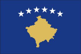 世界の国旗　ヨーロッパ諸国　コソボ　/　KOSOVO　/　KSV