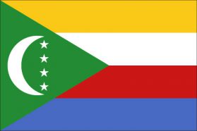世界の国旗　アフリカ諸国　コモロ　/　COMOROS　/　COM