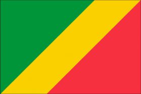 世界の国旗　アフリカ諸国　コンゴ共和国　/　CONGO　/　COG