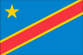 世界の国旗　アフリカ諸国　コンゴ民主共和国　/　DEM. REP. OF CONGO　/　COD
