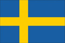 世界の国旗　ヨーロッパ諸国　スウェーデン　/　SWEDEN　/　SWE