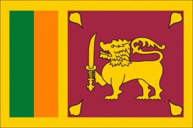 世界の国旗　アジア諸国　スリランカ　/　SRI LANKA　/　LKA