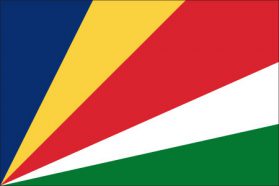 世界の国旗　アフリカ諸国　セーシェル　/　SEYCHELLES　/　SYC
