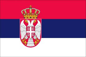 世界の国旗　ヨーロッパ諸国　セルビア　/　SERBIA　/　SRB