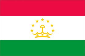 世界の国旗　ヨーロッパ諸国　タジキスタン　/　TADZHIKISTAN　/　TJK