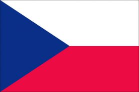 世界の国旗　ヨーロッパ諸国　チェコ　/　CZECH　/　CZE