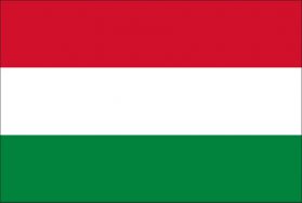 世界の国旗　ヨーロッパ諸国　ハンガリー　/　HUNGARY　/　HUN