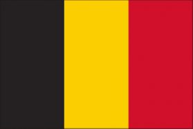 世界の国旗　ヨーロッパ諸国　ベルギー　/　BELGIUM　/　BEL