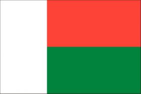 世界の国旗　アフリカ諸国　マダガスカル　/　MADAGASCAR　/　MDG