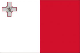 世界の国旗　ヨーロッパ諸国　マルタ　/　MALTA　/　MLT