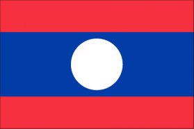 世界の国旗　アジア諸国　ラオス　/　LAOS　/　LAO