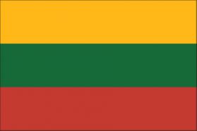 世界の国旗　ヨーロッパ諸国　リトアニア　/　LITHUANIA　/　LTU