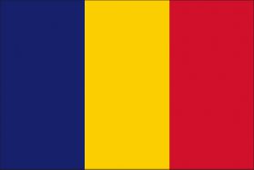 世界の国旗　ヨーロッパ諸国　ルーマニア　/　ROMANIA　/　ROU
