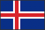 世界地図国旗アイコン　ヨーロッパ　アイスランド