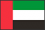 世界地図国旗アイコン　中東　アラブ首長国連邦