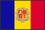 世界地図国旗アイコン　ヨーロッパ　アンドラ