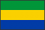世界地図国旗アイコン　アフリカ　ガボン