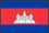 世界地図国旗アイコン　アジア　カンボジア