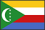 世界地図国旗アイコン　アフリカ　コモロ