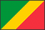世界地図国旗アイコン　アフリカ　コンゴ共和国