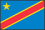 世界地図国旗アイコン　アフリカ　コンゴ民主共和国