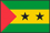 世界地図国旗アイコン　アフリカ　サントメ・プリンシペ