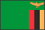 世界地図国旗アイコン　アフリカ　ザンビア