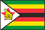 世界地図国旗アイコン　アフリカ　ジンバブエ