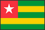 世界地図国旗アイコン　アフリカ　トーゴ