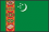 世界地図国旗アイコン　ヨーロッパ　トルクメニスタン