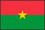 世界地図国旗アイコン　アフリカ　ブルキナファソ