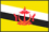 世界地図国旗アイコン　アジア　ブルネイ・ダルサラーム