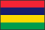 世界地図国旗アイコン　アフリカ　モーリシャス