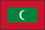 世界地図国旗アイコン　アジア　モルディブ