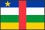 世界地図国旗アイコン　アフリカ　中央アフリカ