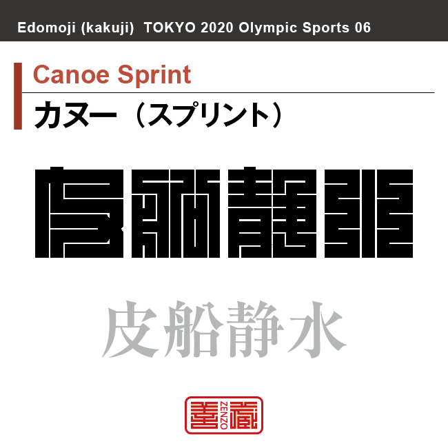 カヌー（スプリント）　Canoe Sprint　皮船静水