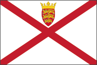 世界の国旗ギャラリー　海外領土・自治領　ヨーロッパ　イギリス　グレートブリテン及び北アイルランド連合王国　ジャージー（王室属領）