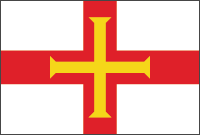 世界の国旗ギャラリー　海外領土・自治領　ヨーロッパ　イギリス　グレートブリテン及び北アイルランド連合王国　ガーンジー（王室属領）