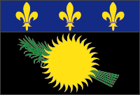 世界の国旗ギャラリー　海外領土・自治領　北米中南米　フランス　グアドループ（海外県）※公式にはフランス国旗