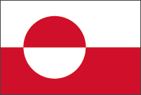 世界の国旗ギャラリー　海外領土・自治領　北米中南米　デンマーク　デンマーク王国　グリーンランド（自治領）