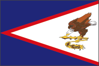 世界の国旗ギャラリー　海外領土・自治領　オセアニア　アメリカ合衆国　アメリカ領サモア（非自治的未編入領域）