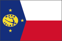 世界の国旗ギャラリー　海外領土・自治領　オセアニア　アメリカ合衆国　ウェーク島